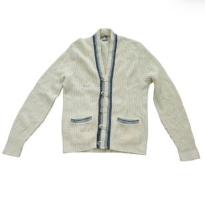 KING O WINTER VINTAGE WOOL BLEND BUTTON FRONT  CARDIGAN SWEATER SZ MEDIUM